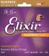 Elixir Strings Acoustic Phosphor Bronze Strings NANOWEB Coating, 6-String, Light-Medium