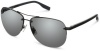 BOSS by Hugo Boss B0497PS Polarized Aviator Sunglasses,Dark Ruthenium,61 mm