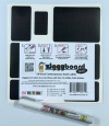 Ziggyboard Chalkboard Labels 24 Assorted Size Contemporary Shape with Fine Tip White Chalk Marker Fits OXO POP and Other Containers