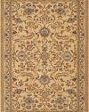 Area Rug 2x12 Runner Traditional Maize-Cornflower Blue Color - Karastan Sierra Mar Collection