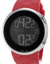 Gucci Men's YA114212 I-Gucci Digital Red Rubber Strap Watch