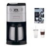 Cuisinart DGB-650BC Grind & Breww Thermal 10-Cup Automatic Coffeemaker Refurbished + 2-Pack Coffee Mug & Iced Beverage Cup + Accessory Kit