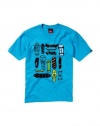 Quiksilver - Boys Shreddie It0 Xm8 T-Shirt, Size: 24M, Color: Reef Blue