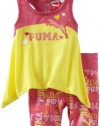 Puma - Kids Baby-Girls Infant Printed Short Set, Pink, 12 Months