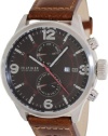 Tommy Hilfiger Men's 1790892  Casual Sport Brown Leather Multi-Eye Watch