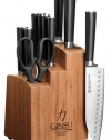 Ginsu 7112 Chikara 12-Piece Stainless Steel Cutlery Set with Bamboo Block