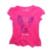 Greendog Shirt, Girls Fuchsia Purple Short Sleeve Prince Graphic Tunic Top (3-6 Months)