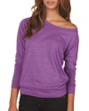 Alternative Womens Slouchy Pullover Sweater, Eco True Purple, X-Large