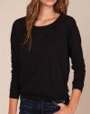 Alternative Womens Slouchy Pullover Sweater, Eco True Black, Small