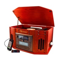 Grace Digital Tunewriter IV -Stereo Entertainment Center with Built in CD burner (Paprika, GDI-TW4CD)