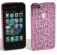 Designer MARC BY MARC JACOBS Metallic feel iPhone 4/4S Case - PINK - SHIPPING IN 24 HOURS