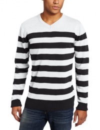 Southpole Men's Striped Pull Over Long Sleeve Sweater