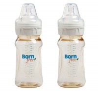 Born Free Twin Pack Wide Neck Bottles, 9-Ounce