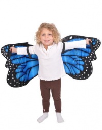 Blue Morpho Butterfly Plush Costume Wings by Adventure Kids: One Size Fits Most with 44 inch Wingspan by Adventure Kids