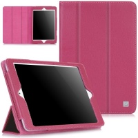 CaseCrown Bold Trifold Case for iPad Mini with Built-in magnet for sleep / Wake Feature, Pink