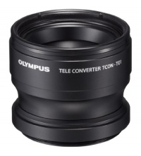 Olympus Telephoto Tough Lens Pack (lens and adapter) for TG-1 and TG-2 Cameras (Black with Red Adapter)