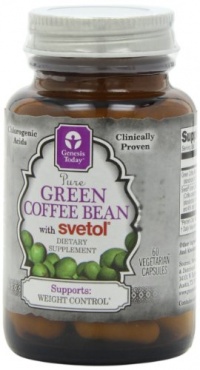 Genesis Today Green Coffee Bean with Svetol, 800 mg per Capsule, 60 Capsules per Bottle (Contains 200 mg of Svetol Green Coffee and 600 mg of regular Green Coffee per Capsule)