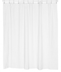 Carnation Home Fashions 10-Gauge Anti Mildew Shower Curtain Liner, White