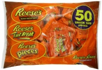 Reese's Snack Size Assortment (Reese's, Reese's Pieces & Reese's Fast Break), 50-Piece (Pack of 2)