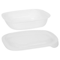 CorningWare SimplyLite 2-Quart Oblong Baking Dish with Plastic Lid