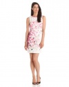 ELIE TAHARI Women's Emory Celebration Printed Sleeveless Sheath Dress, Full Bloom, 6