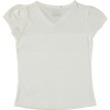 Baby Phat Girls Graphic V-neck Tee Pearl White LG