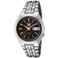 Seiko Men's SNK305K Seiko 5 Automatic Brown Dial Stainless Steel Watch