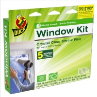 Duck Brand 281504 Indoor 5-Window Shrink Film Kit, 62-by-210-Inch