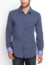 GUESS Dean Smart Slim Fit Color-Blocked Shirt