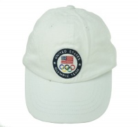 Ralph Lauren Little Boy's USA Olympic Team Hat White One Size (4-7)