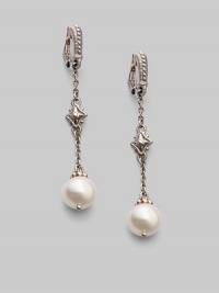 From the Windsor Collection. A truly signature creation in sterling silver with single pearl drop.Pearl Sterling silver Length, about 2¼ Width, about ¼ Lever back closure Made in USA 