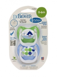 Dr. Brown's PreVent Design Pacifier, Boys, Stage 1,  0-6 Months