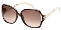 Roberto Cavalli Women's RC504SW Oversized Sunglasses,Brown Frame/Gradient Brown Lens,one size