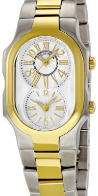 Philip Stein Women's 1TG-MWG-SSTG Signature Two-Tone Gold Plated Two-Tone Gold Bracelet Watch