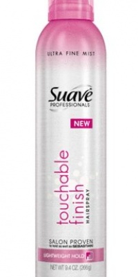 Suave Professionals Hair Spray, Aerosol, Touchable Finish, Ultra Fine Mist, 9.4Ounce