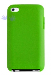 Premium Green Soft Gel Silicone Skin Case Cover for Apple iPod Touch 4G, 4th Generation, 4th Gen