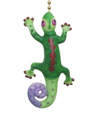 Tropical Gecko Lizard Tiki Bar Ceiling Fan Light Pull