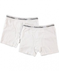 Calvin Klein Boys White 2 Pack boxer briefs for boys