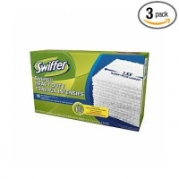 Swiffer Sweeper Heavy Duty Dry Sweeping Cloths,  Floor Cleaner Refills Unscented, 16-Count (Pack of 3) (Packaging May Vary)