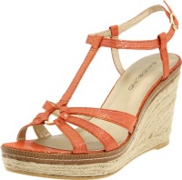 Bandolino Women's KAHARI Wedge Sandal,Orange,11 M US