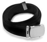 Belts - Cotton Web Belt with Silver Buckle