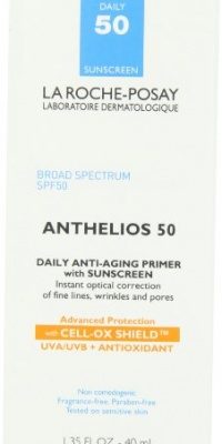 La Roche-Posay Anthelios 50 Daily Anti Aging Primer with SPF 50 Sunscreen, 1.35 Fluid Ounce