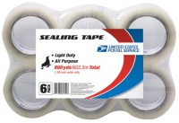 LePage's USPS All Purpose Sealing Tape, 1.89 inches x 660 yards , 6 Pack (82302)