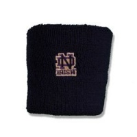 Notre Dame Fighting Irish Logo Wristbands Navy One Size