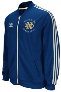 Adidas Notre Dame Fighting Irish Navy Homecoming Under the Lights Full Zip Track Jacket