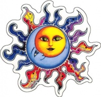 Dan Morris - Sun and Moon - Sticker / Decal