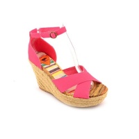 Rocket Dog Clara Womens Open Toe Fabric Wedge Sandals Shoes