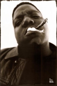 Notorious B.I.G. (Smoking) Music Poster Print - 24x36 Poster Print, 22x34