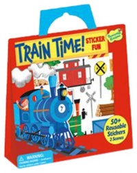 Peaceable Kingdom / Sticker Fun! 'Train Time' Reusable Sticker Tote