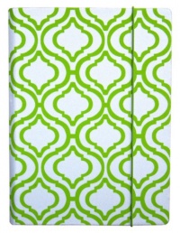 PUNCHCASE by Leslie Hsu Hansen Cover, White & Lime Trellis Print (fits Kindle, Paperwhite, and Touch)